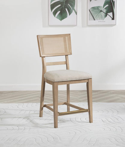 Kailani - Chaises de salle à manger en rotin tissé Radio (lot de 2) - Chêne beige
