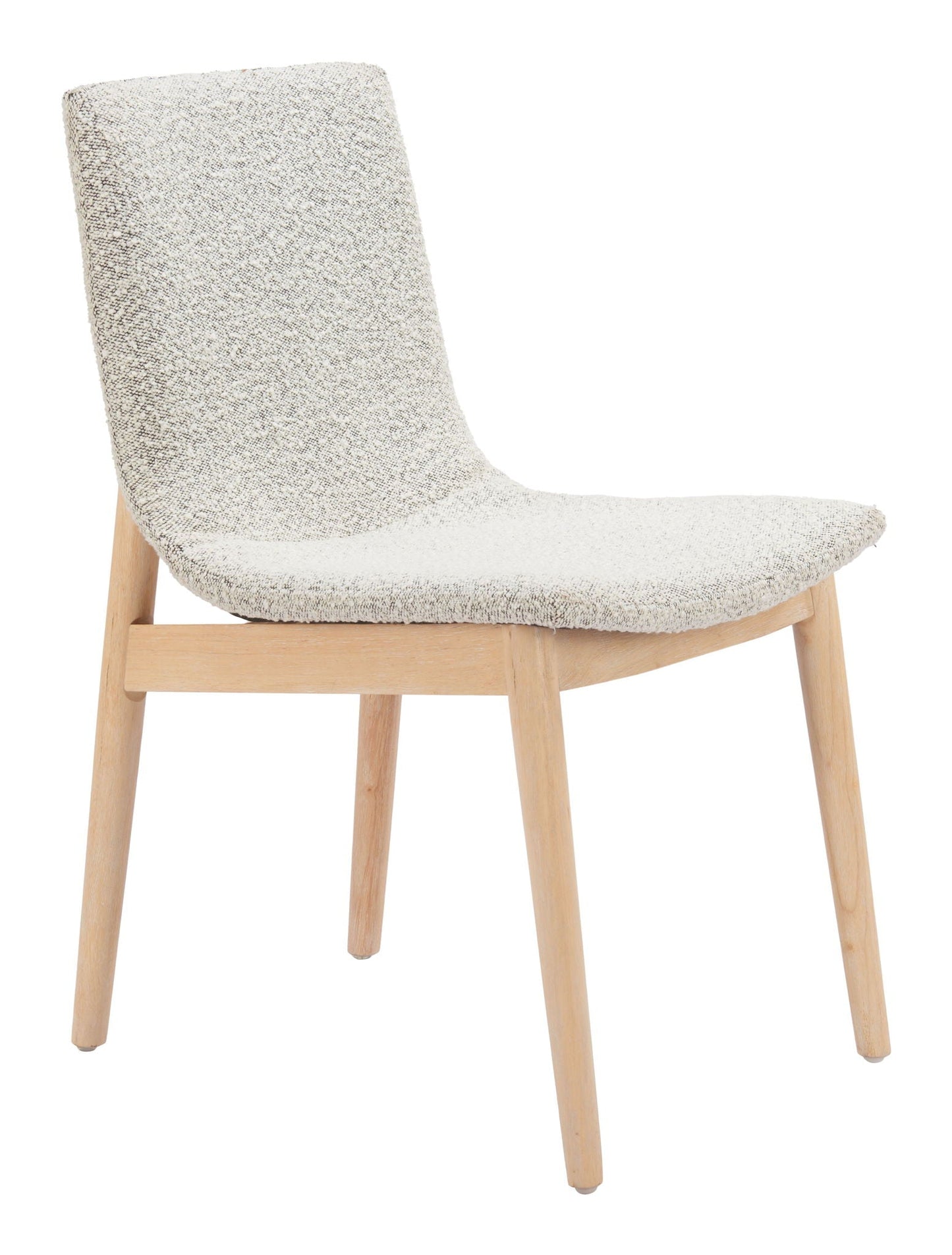 Raha - Chaise de salle à manger (lot de 2) - Gris / Blanchi à la chaux