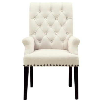 Alana - Chaise de salle à manger rembourrée en tissu