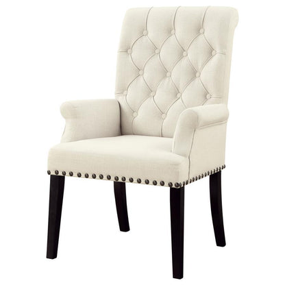 Alana - Chaise de salle à manger rembourrée en tissu