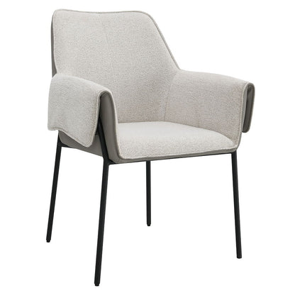Jirina - Fauteuil (lot de 2) - Chenille beige