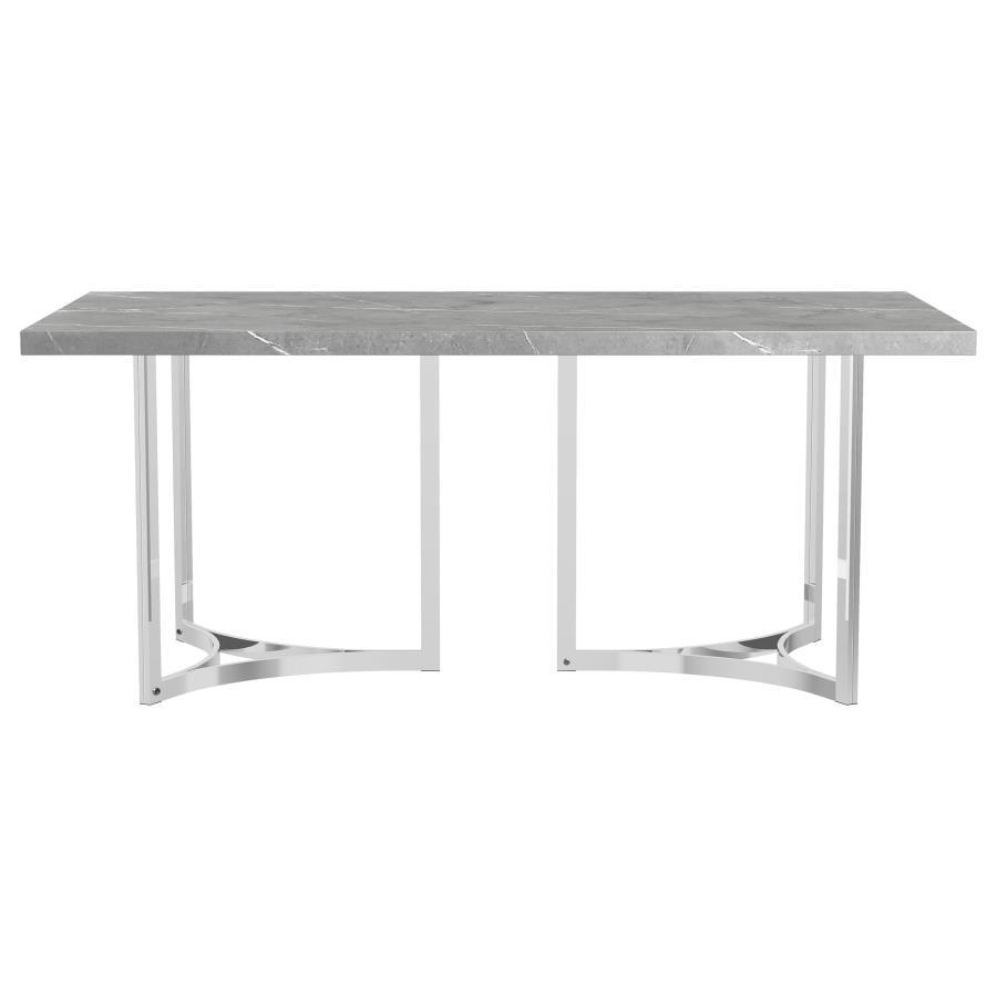 Sterling - Table à manger rectangulaire - Gris