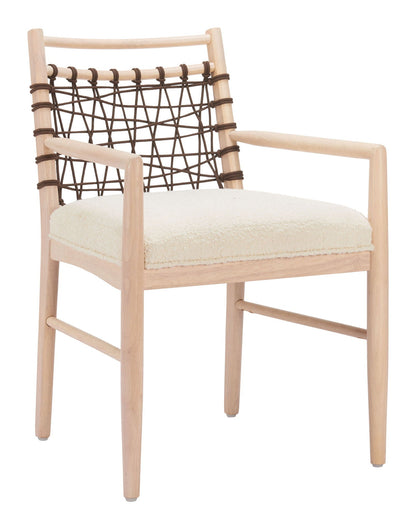 Wezly - Chaise de salle à manger (lot de 2) - Ivoire