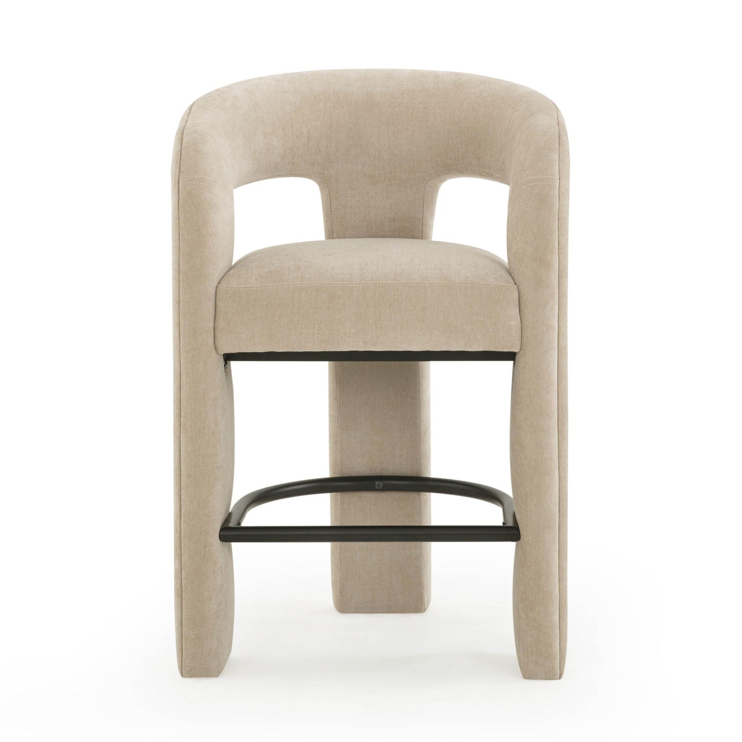 Malone - Tabouret de bar Performance en chenille