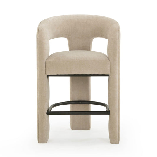 Malone - Tabouret de bar Performance en chenille
