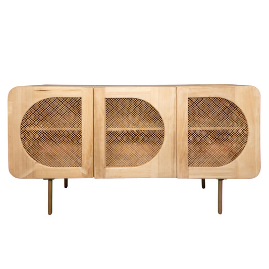 Buffet 3 portes en bois 63/34 - Marron clair
