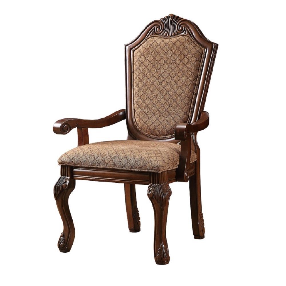 Chateau De Ville - Fauteuil en tissu (lot de 2) - Cerisier
