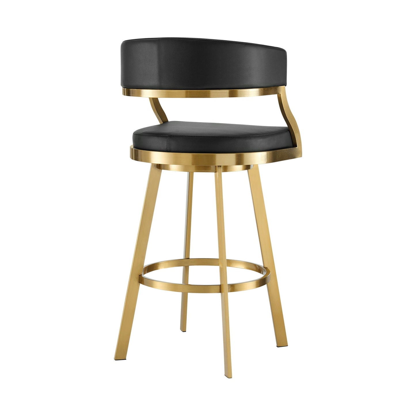 Saturn - Tabouret pivotant - Pieds dorés