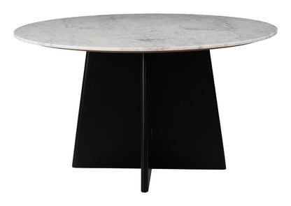 Strela - Table à manger - Blanc et noir