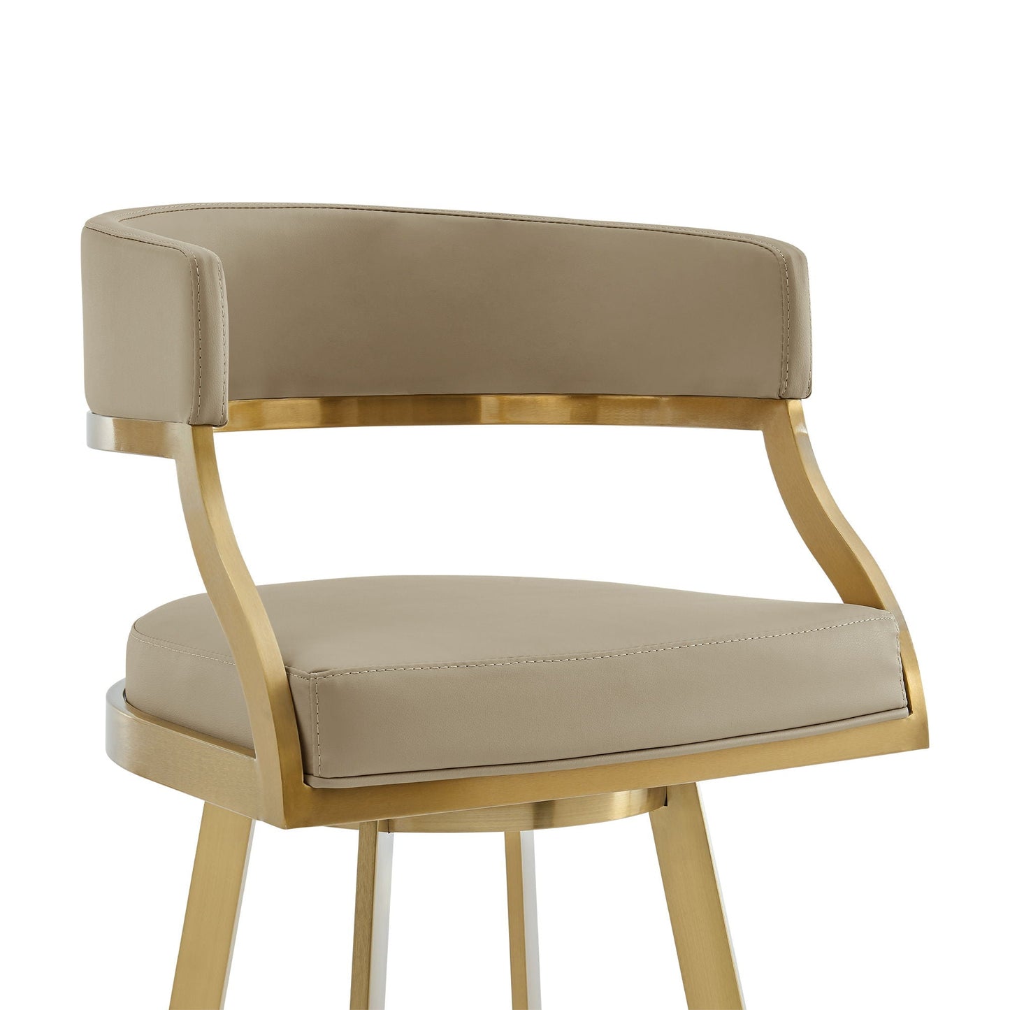 Saturn - Tabouret pivotant - Pieds dorés