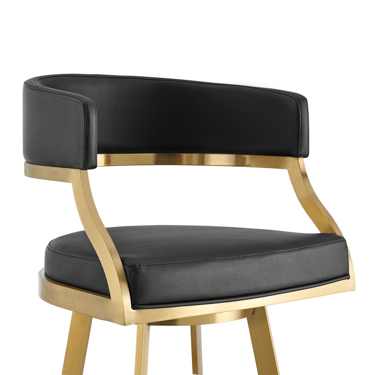 Saturn - Tabouret pivotant - Pieds dorés