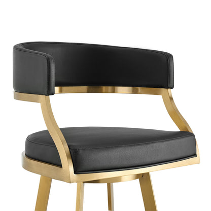 Saturn - Tabouret pivotant - Pieds dorés