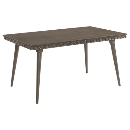 Onslow - Table à manger rectangulaire en bois - Marron foncé