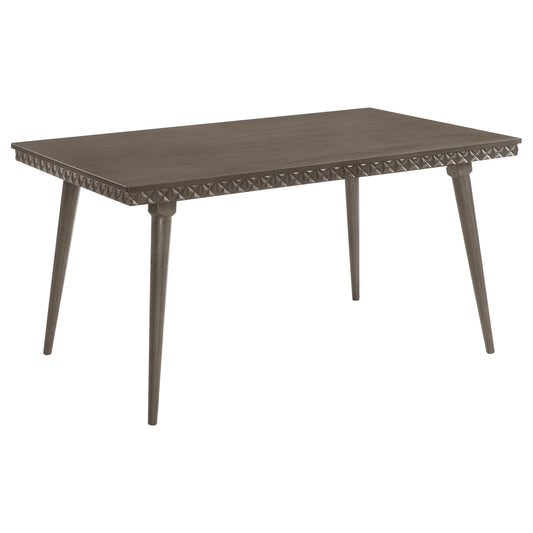 Onslow - Table à manger rectangulaire en bois - Marron foncé