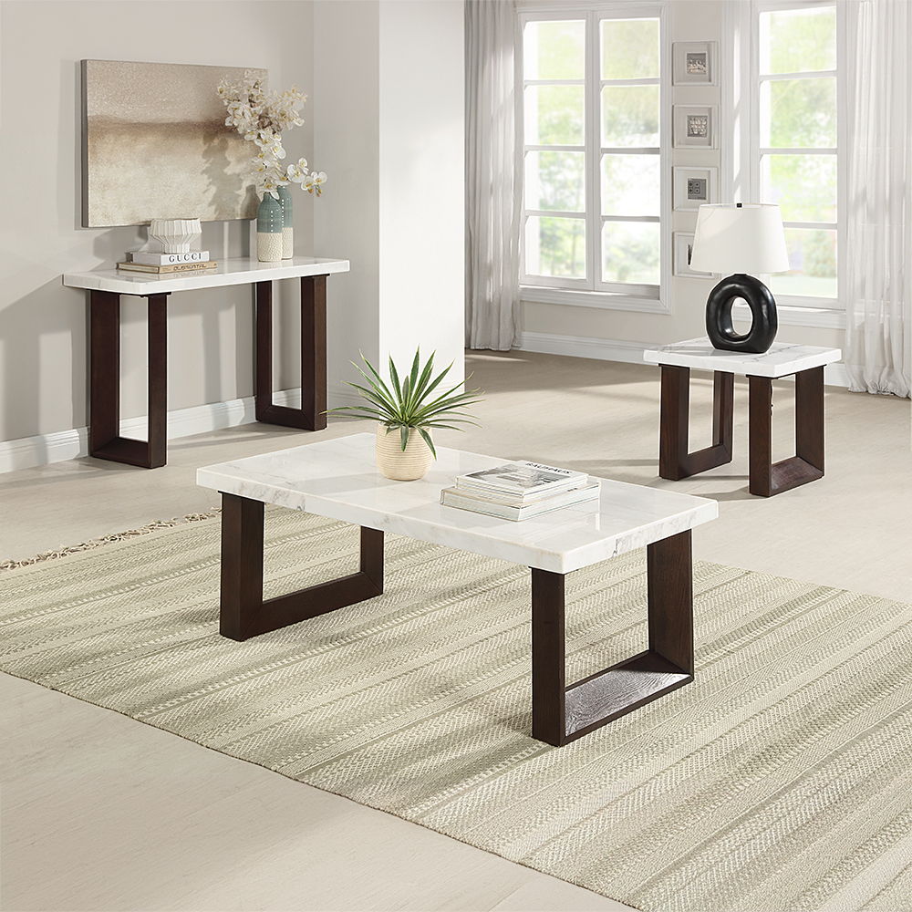 Edwyn - Table avec plateau en marbre