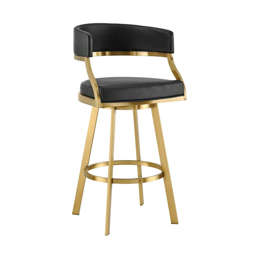Saturn - Tabouret pivotant - Pieds dorés