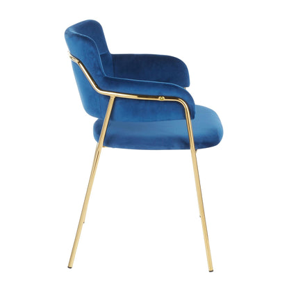 Napoli - Chaise - Métal doré (Lot de 2)