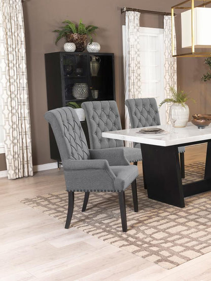 Alana - Chaise de salle à manger rembourrée en tissu