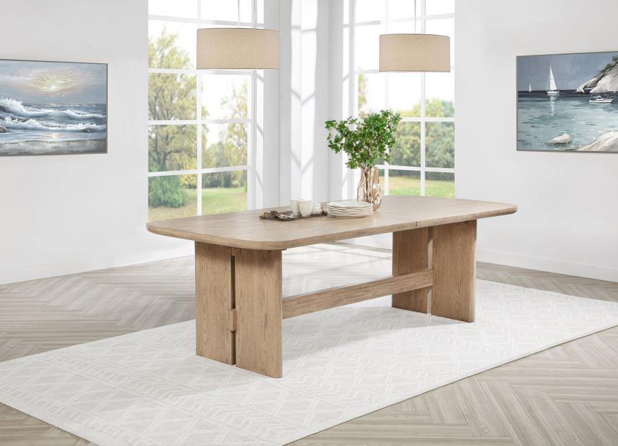 Kailani - Table à manger rectangulaire en bois - Chêne beige