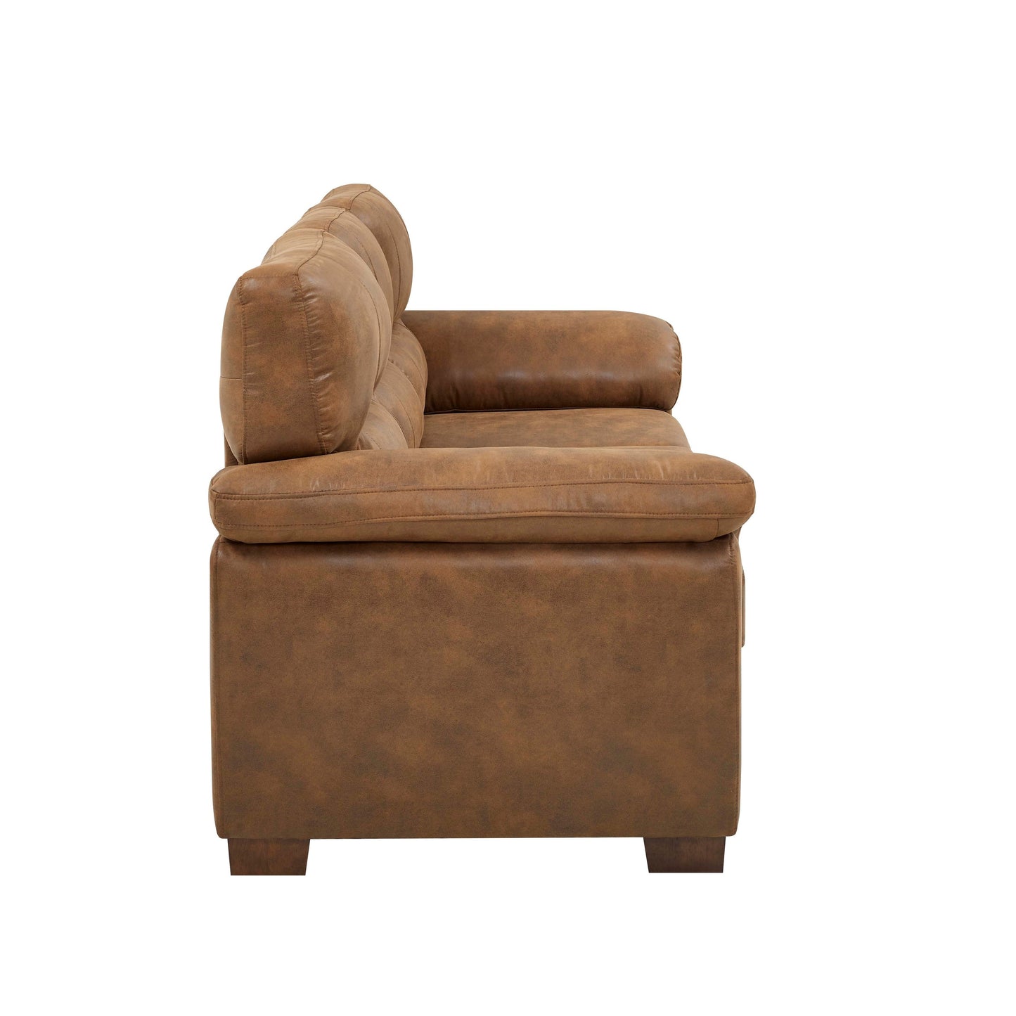 Vintage Brown Leather Threeâ€‘Seat Sofa