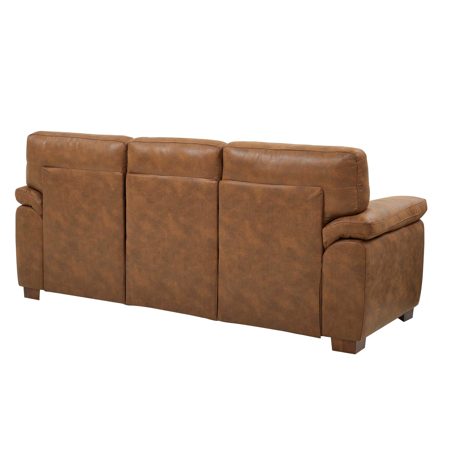 Vintage Brown Leather Threeâ€‘Seat Sofa