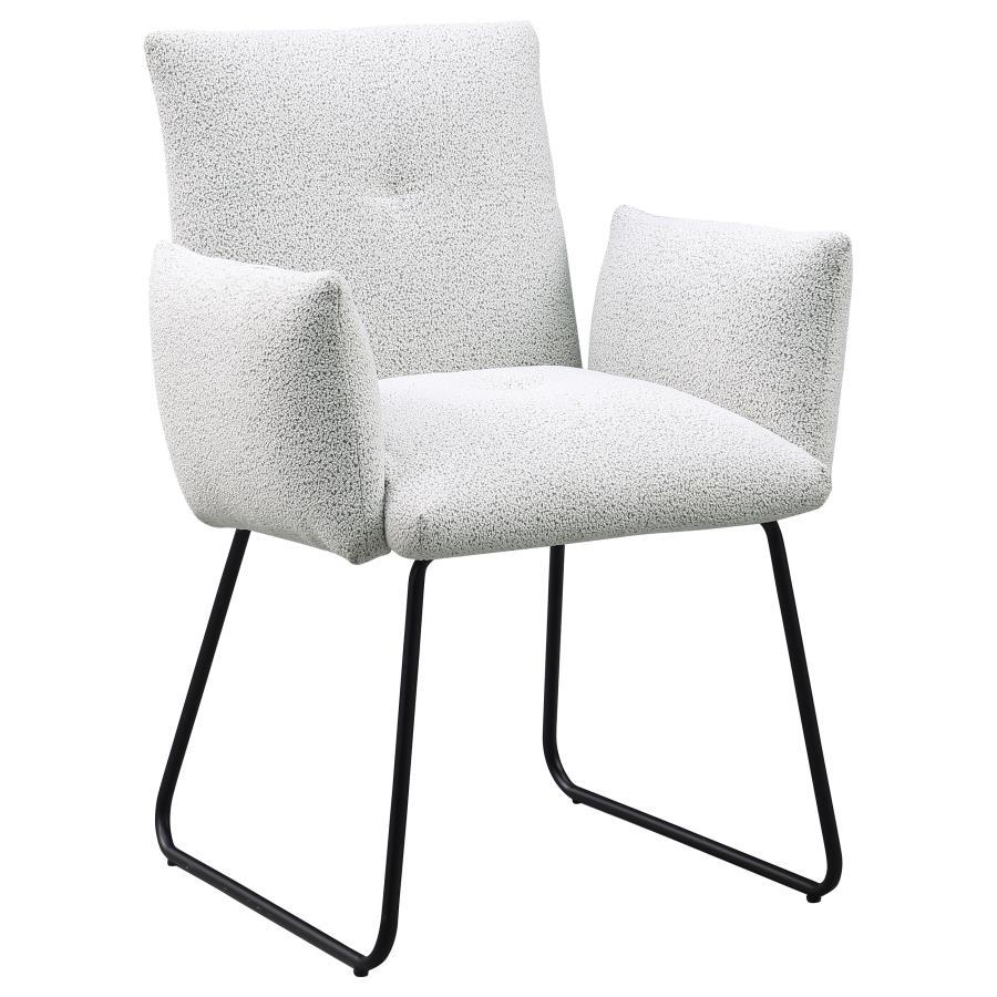 Ackland - Chaise de salle à manger rembourrée (lot de 2) - Gris clair