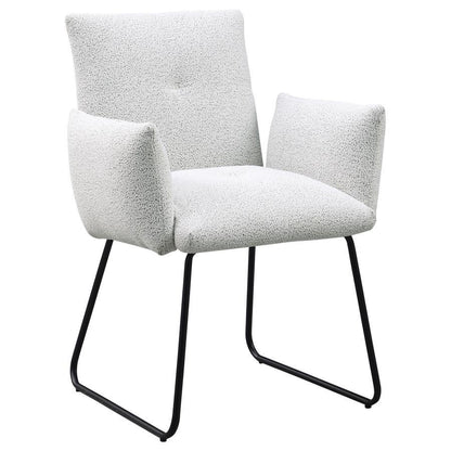 Ackland - Chaise de salle à manger rembourrée (lot de 2) - Gris clair