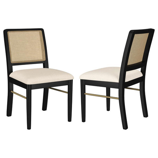 Arini - Chaise de salle à manger en rotin (lot de 2)