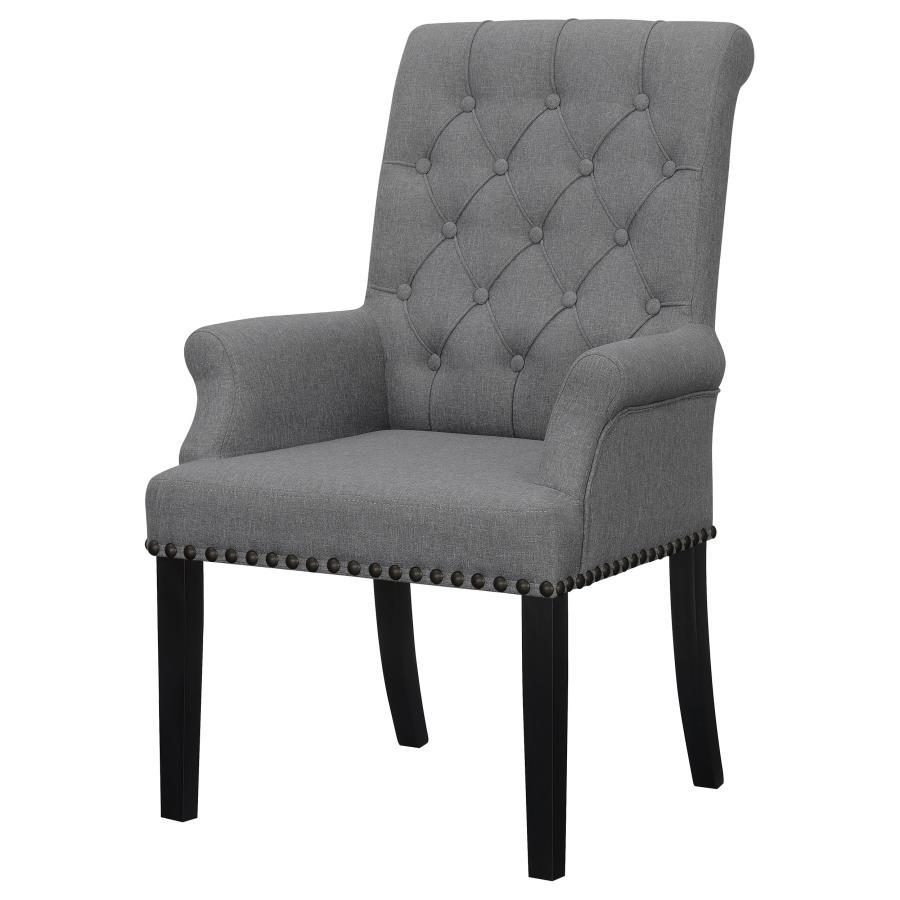 Alana - Chaise de salle à manger rembourrée en tissu