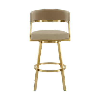 Saturn - Tabouret pivotant - Pieds dorés