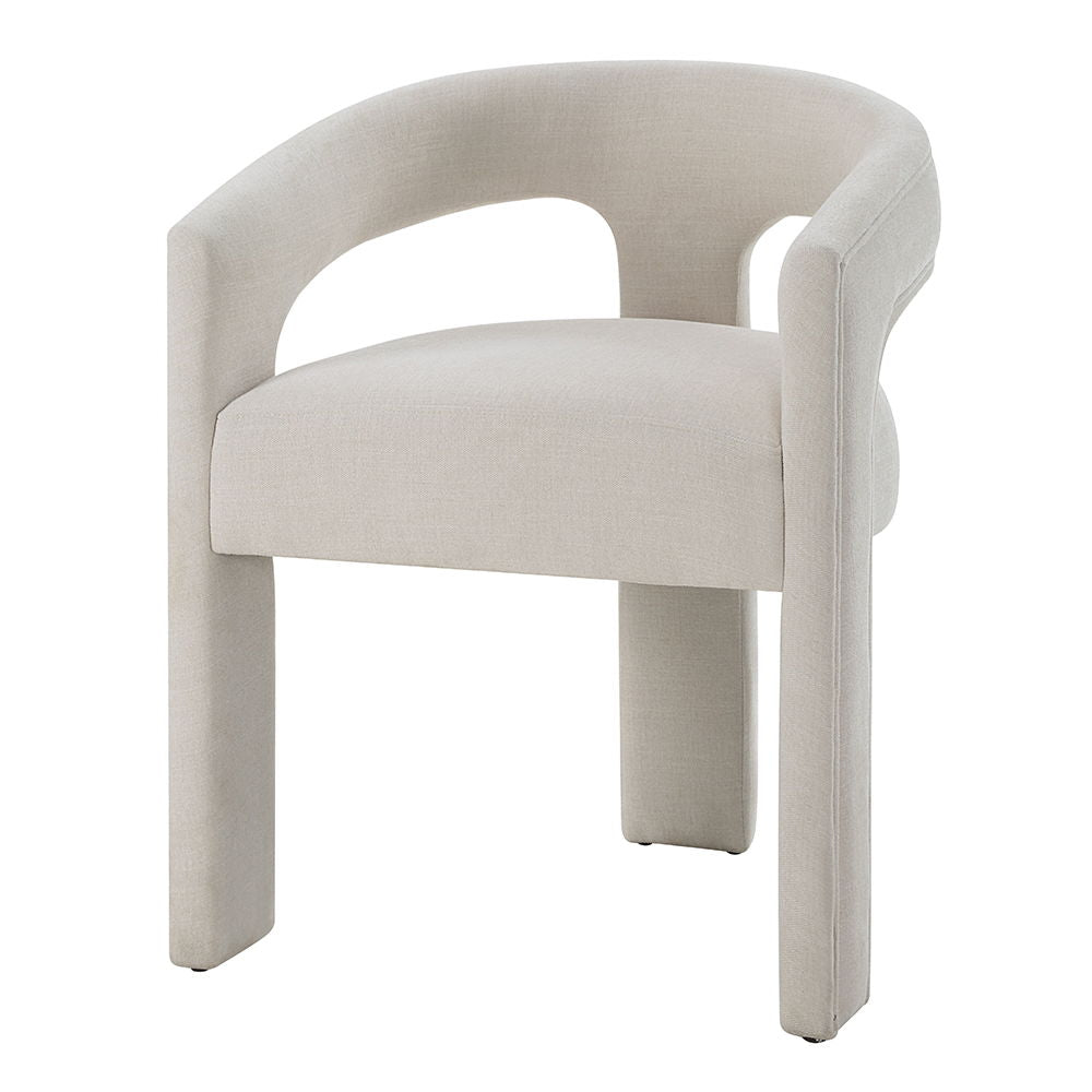 Gamarya - Chaise d'appoint (lot de 2) - Chenille blanche