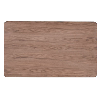 Rebi - Table à manger - Noyer et noir