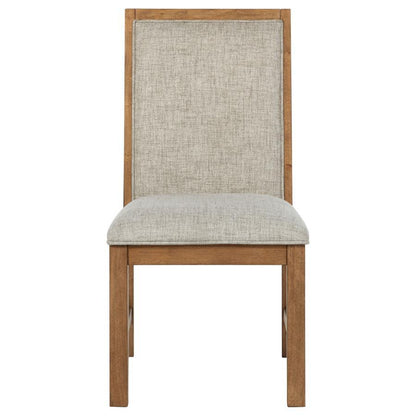 Bruner - Chaise de salle à manger rembourrée (lot de 2) - Marron