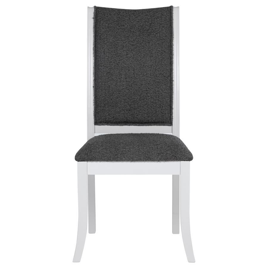 Judd - Chaise de salle à manger rembourrée (lot de 2) - Blanc perle