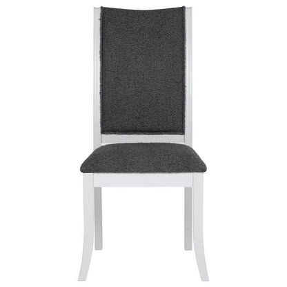 Judd - Chaise de salle à manger rembourrée (lot de 2) - Blanc perle