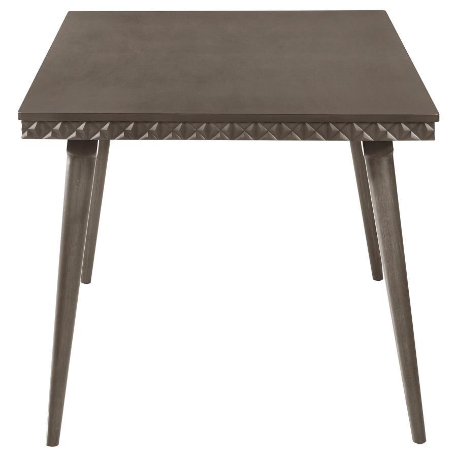 Onslow - Table à manger rectangulaire en bois - Marron foncé