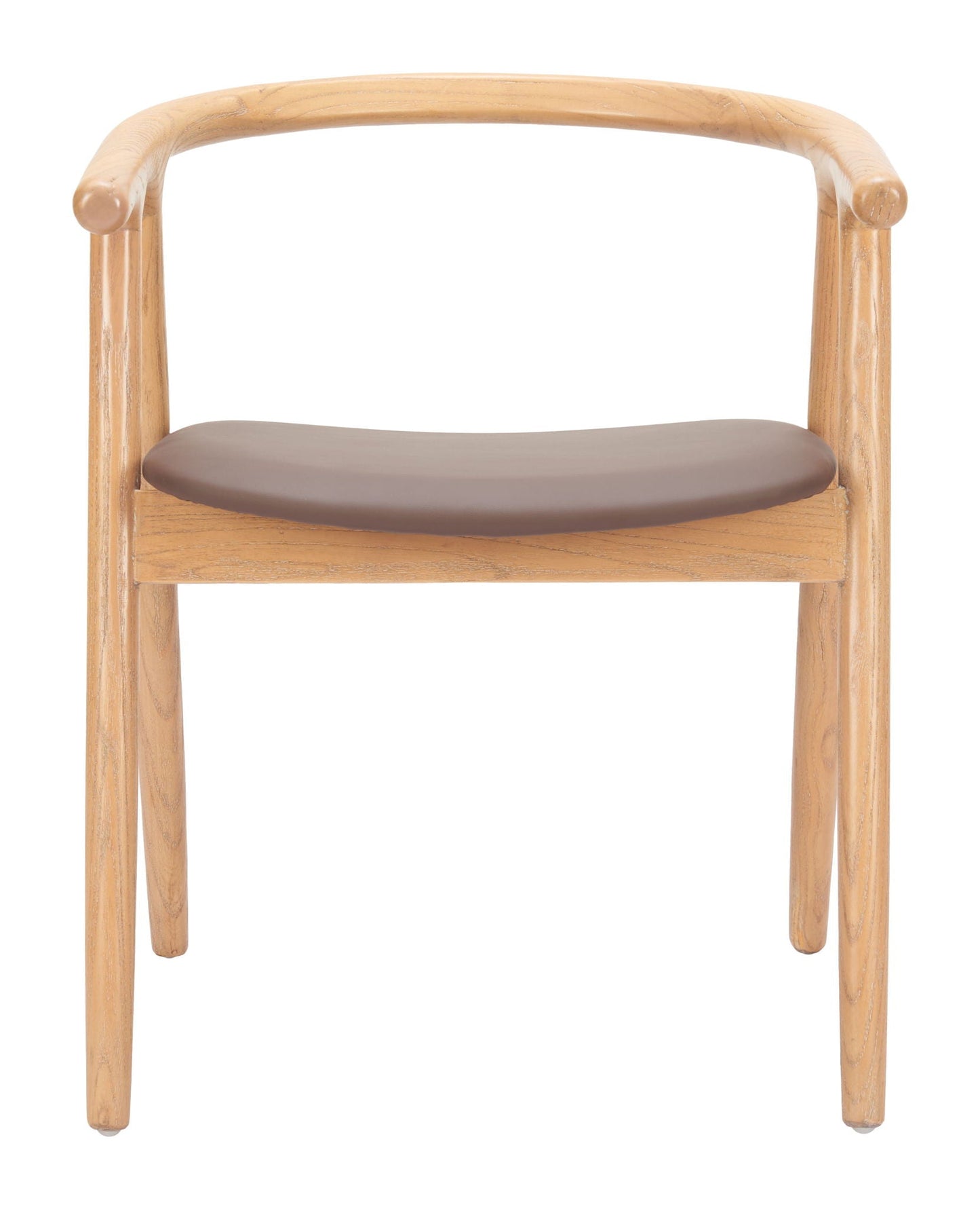 Peker - Chaise de salle à manger (lot de 2) - Marron / Naturel