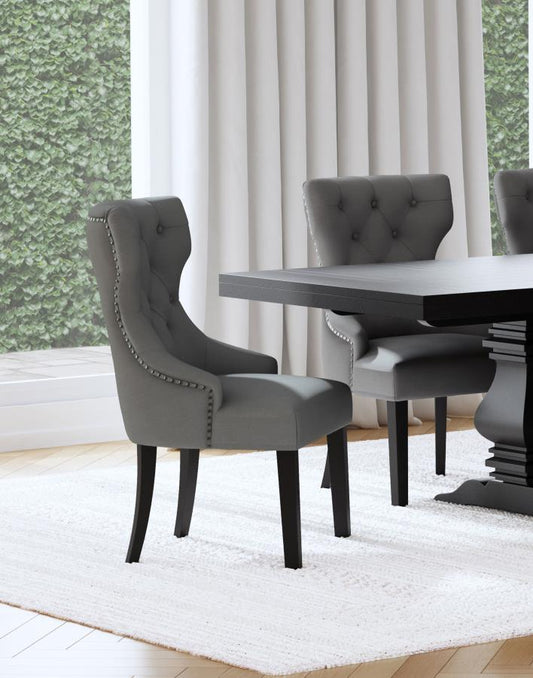 Baney - Chaise de salle à manger rembourrée en tissu