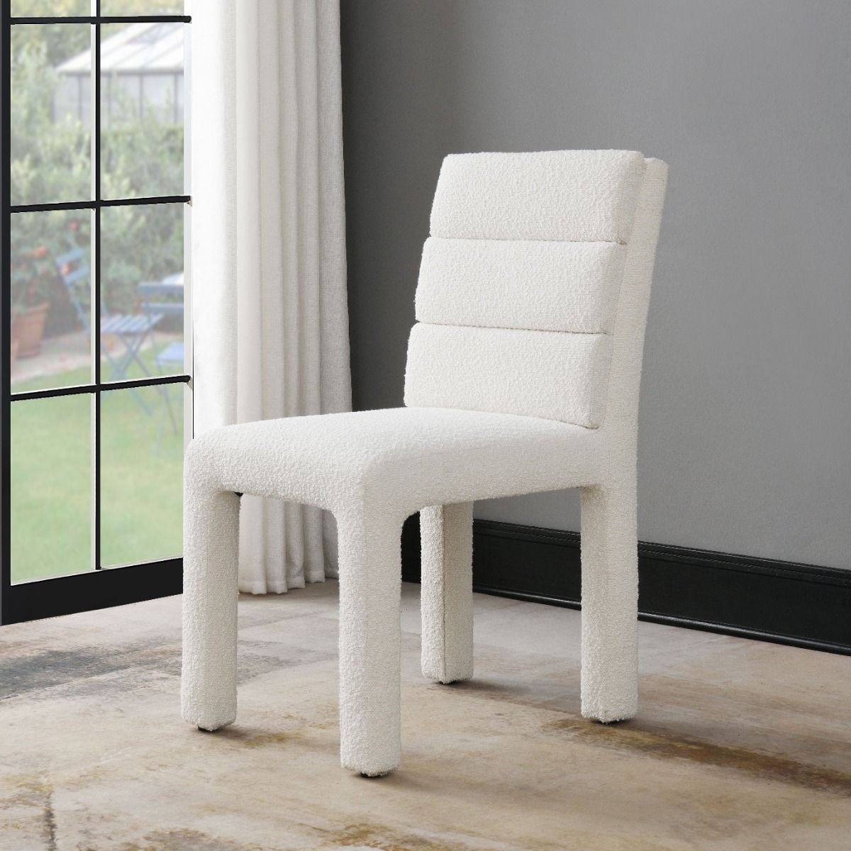 Hettie - Chaise d'appoint (lot de 2) - Boucle beige