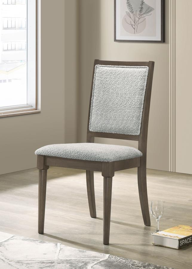 Onslow - Chaise de salle à manger rembourrée (lot de 2) - Marron foncé