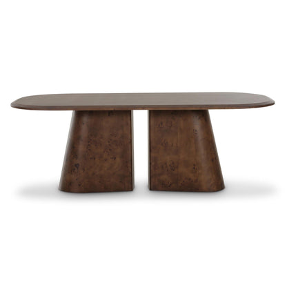 Table à manger ovale Gladyss 87 - Marron