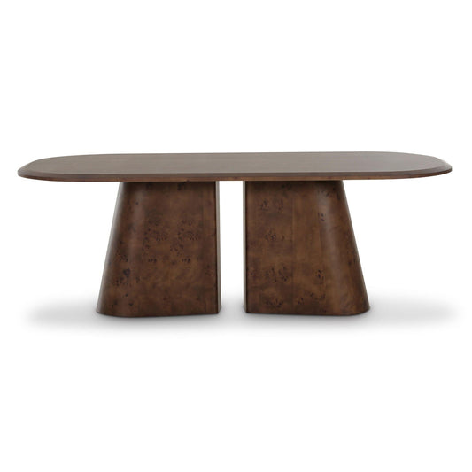 Table à manger ovale Gladyss 87 - Marron