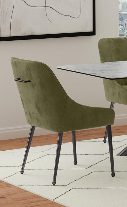 Mayette - Chaise de salle à manger rembourrée (ensemble de 2)