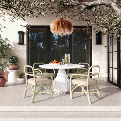 Ginny - Chaise de salle à manger en rotin