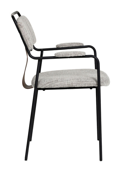 Couva - Chaise de salle à manger (lot de 2) - Tweed gris