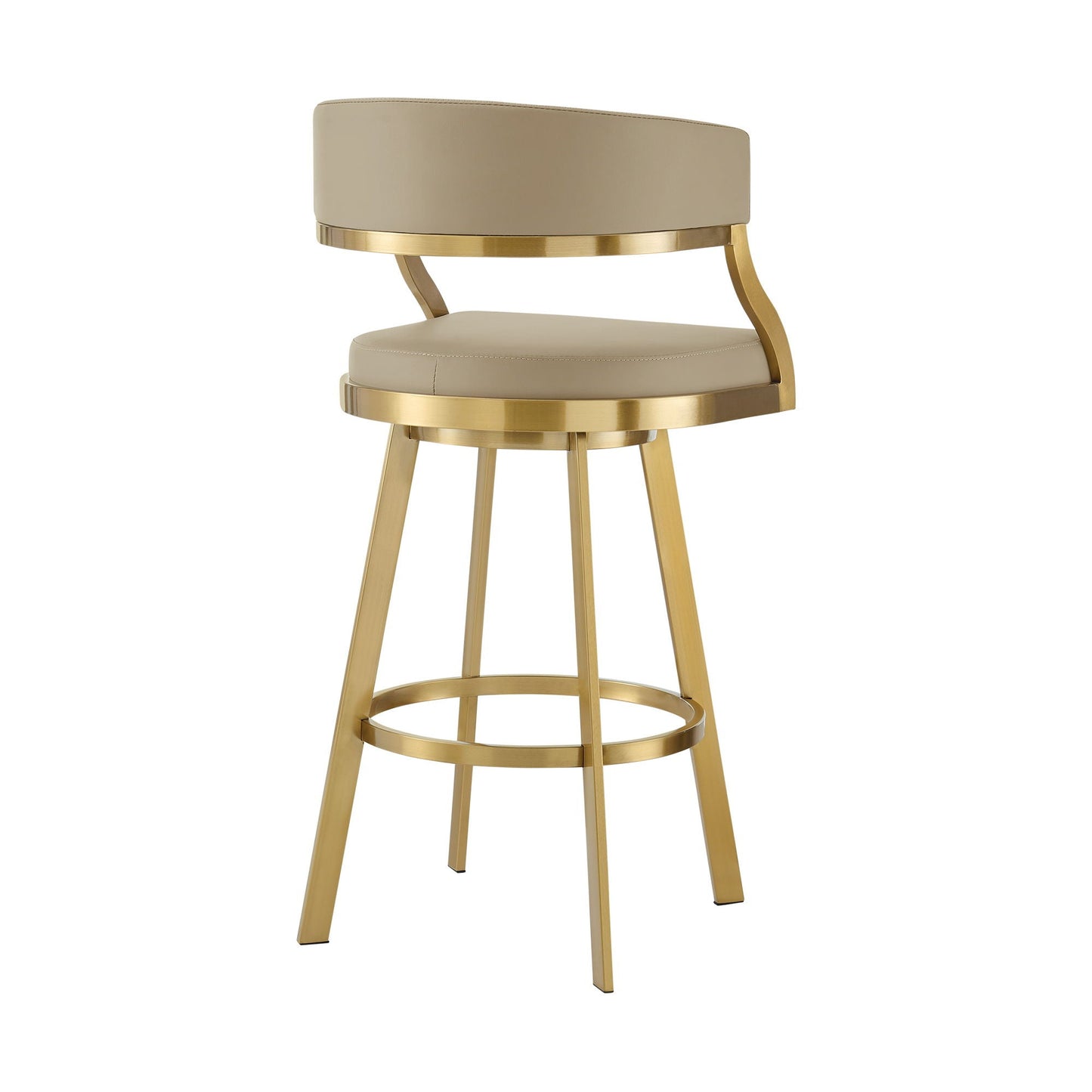 Saturn - Tabouret pivotant - Pieds dorés