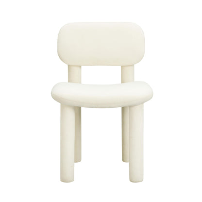Elise - Chaise de salle à manger en velours