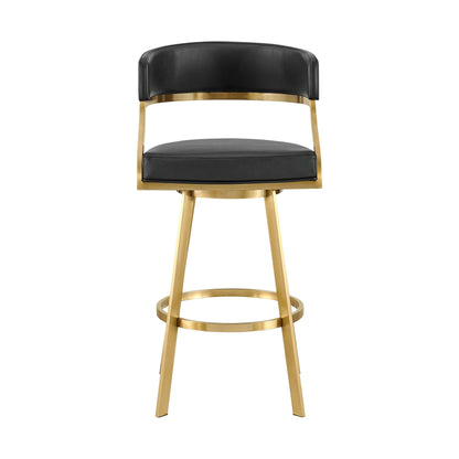 Saturn - Tabouret pivotant - Pieds dorés