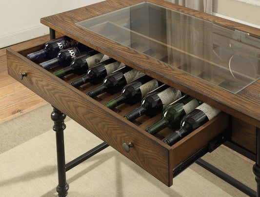 Jalisa - Table de comptoir - Noyer et noir