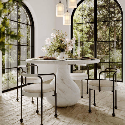 Smooch - Table à manger ronde d'intérieur/extérieur 47